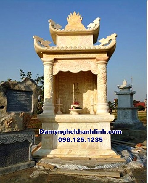 Mẫu lăng thờ đá long đình đá vàng