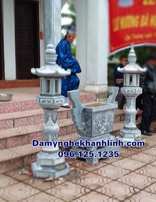 Mẫu lư hương đá vuông đẹp chuẩn phong thủy giá rẻ tại Hà Nội