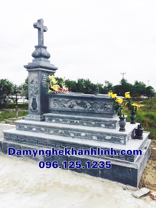 Mẫu mộ đá đẹp mộ đá công giáo