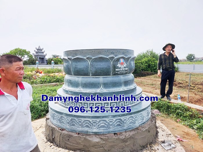 Mâu mộ đá đẹp mộ đá tròn
