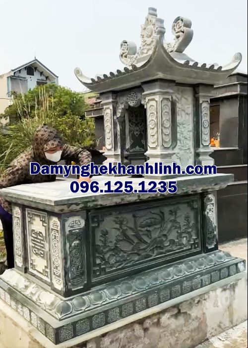 Mẫu mộ đá đẹp một mái
