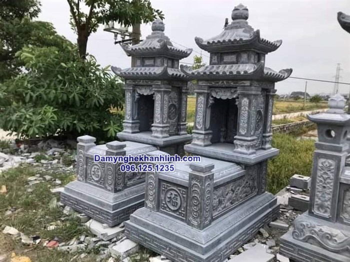Mẫu mộ đá hai mái đẹp cho năm 2022 giá rẻ chuẩn phong thủy
