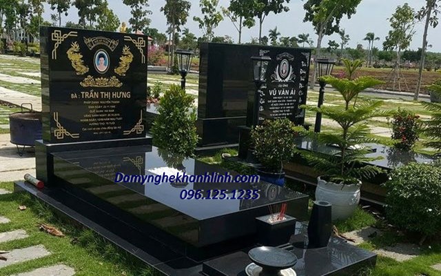Mẫu mộ đá hoa cương nét đẹp khác lạ so với đá xanh, đá trắng