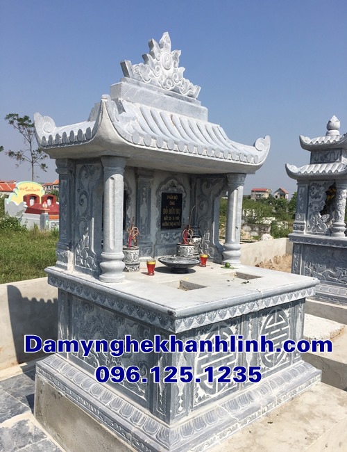 Mẫu mộ đôi đẹp một mái đao
