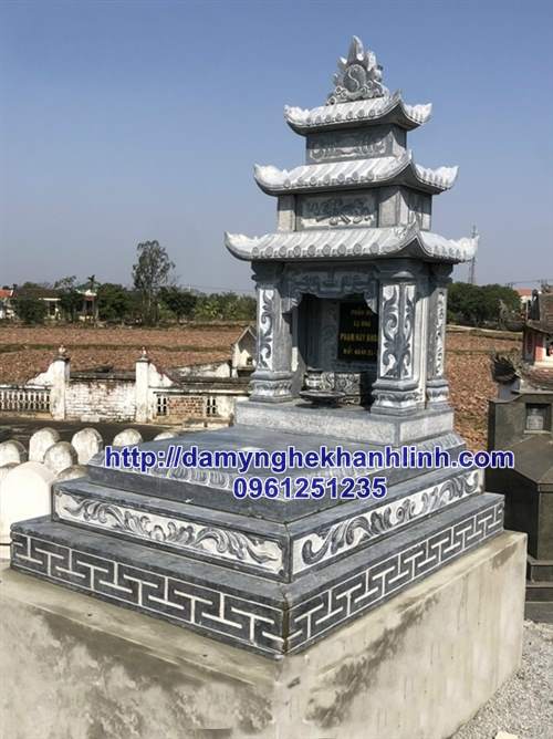 Mẫu mộ tam cấp ba mái đẹp
