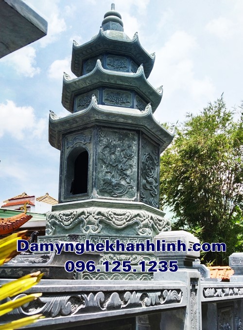 Mẫu mộ tháp đá phật giáo điêu khắc hoa văn tinh xảoMẫu mộ tháp đá phật giáo điêu khắc hoa văn tinh xảo