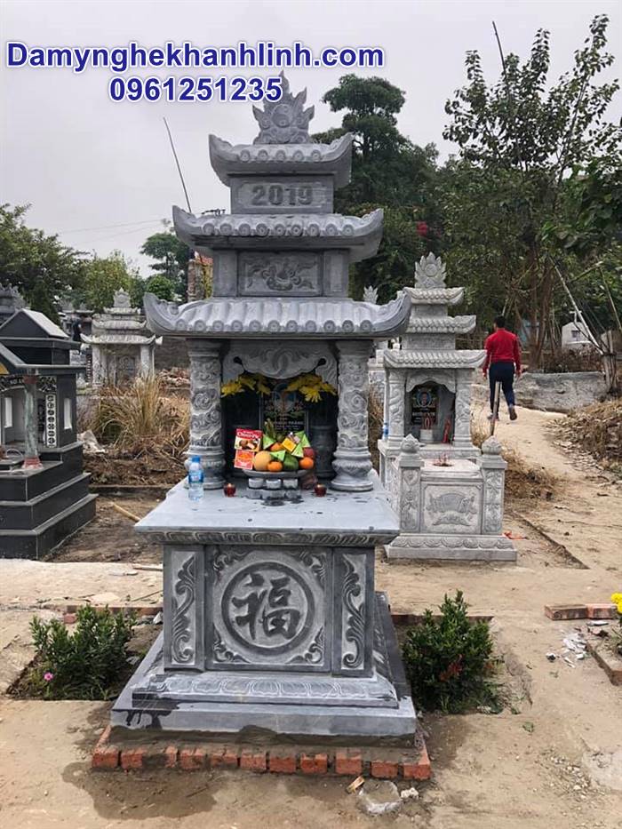 Mộ đá ba mái đẹp bán và lắp đặt tại Hải Phòng