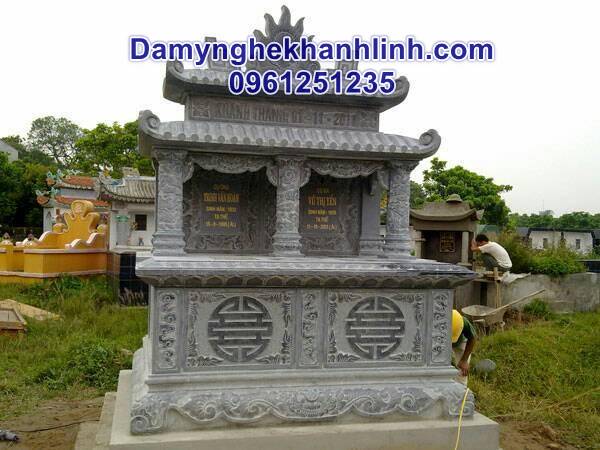 Mộ đá đẹp mẫu mộ đôi bằng đá 