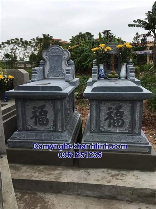 Mộ đá đẹp thiết kế đơn giản chi phí thấp 