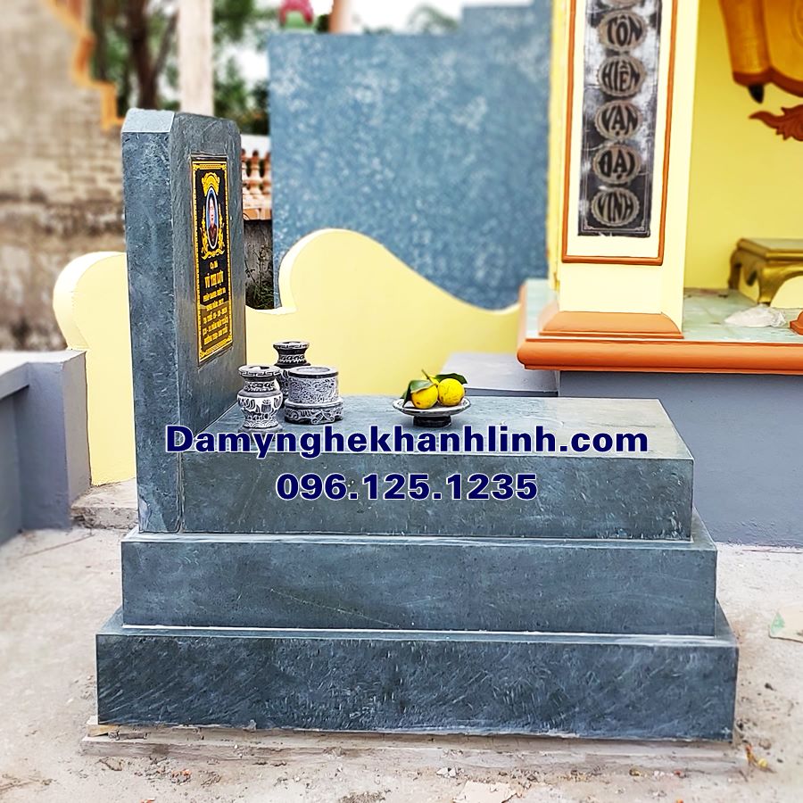 Xây mẫu mộ đá tam cấp đẹp bán tại Phú Thọ