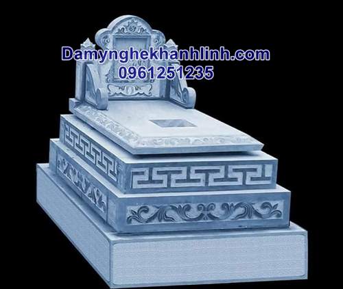Bản vẽ thiết kế mẫu mộ đá tam cấp đẹp 