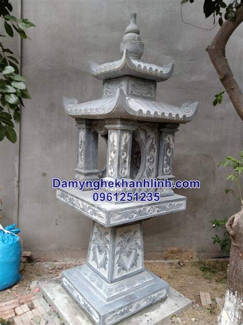 Cây hương đá hai mái chân cột vuông 