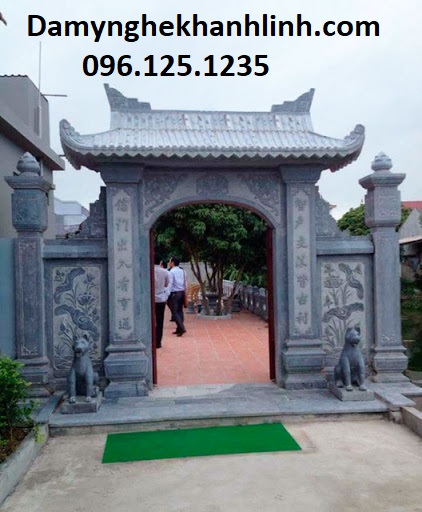 Cổng đá nhà thờ họ đẹp kl002