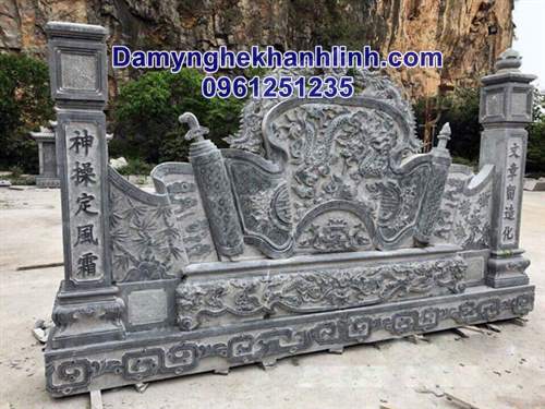 Cuốn thư bằng đá đình chùa đẹp