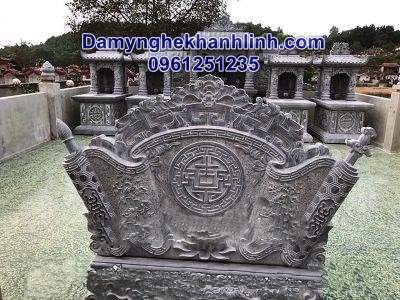 Cuốn thư đá khu lăng mộ đẹp