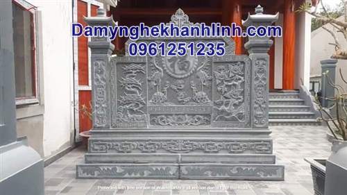 cuốn thư đá nhà thờ họ hình ảnh chim hạc