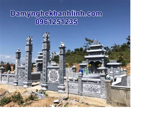 Khu lăng mộ đá gia đình đẹp 