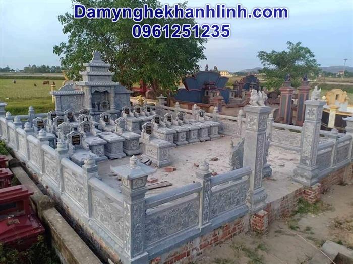 Khu lăng mộ đá gia đình đẹp