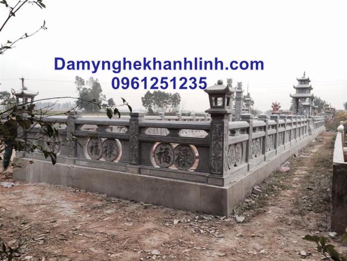 Kích thước lan can đá khu lăng mộ chuẩn phong thủy