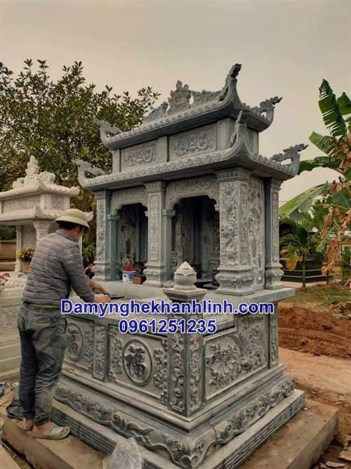 Kích thước mộ đá đôi và những điều nên biết trước khi xây