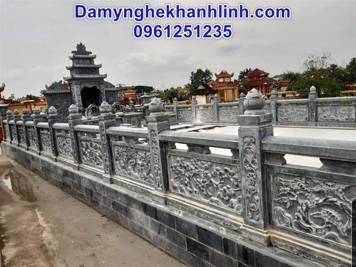 Lan can đá- mẫu hàng rào đá khu lăng mộ đẹp nhất hiện nay 