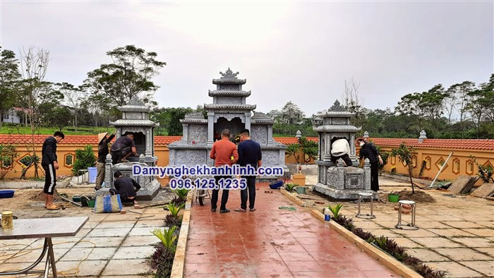 Lăng mộ đá hai mái đẹp