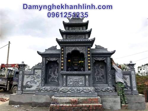 Lăng thờ đá cánh cho khu lăng mộ diện tích lớn