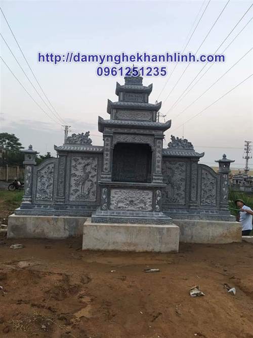 Lăng thờ đá cây hương đá lăng mộ đẹp  