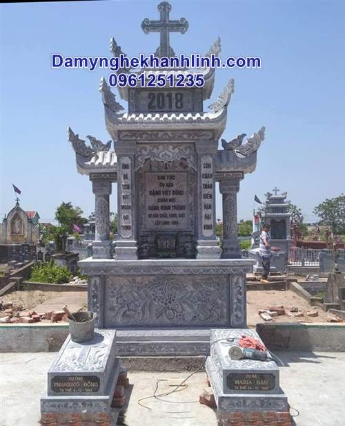 Lăng thờ đá công giáo - khu lăng mộ đá công giáo đẹp 
