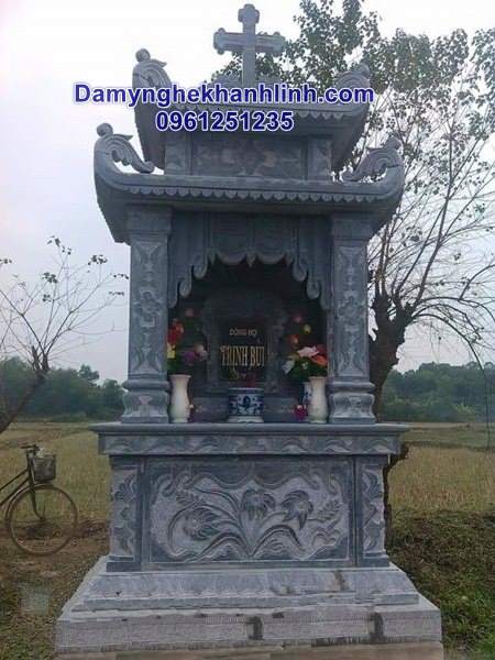 Lăng thờ đá công giáo mẫu lăng đơn 