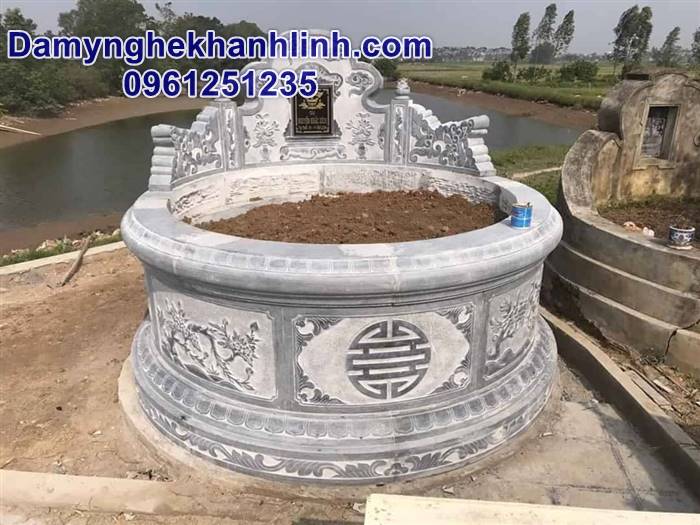 Mộ đá tròn-mẫu mộ tròn bằng đá đẹp nhất hiện nay