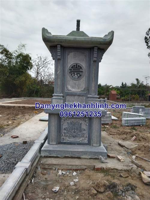 Mặt bên của lăng thờ đá đẹp 