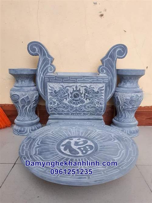 mẫu bát hương bằng đá vuông đẹp 