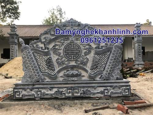 Mẫu bình phong đá ngũ phúc lâm môn 