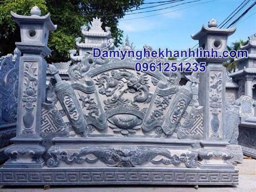 Mẫu bình phong đá nhà thờ họ Đá mỹ nghệ Khánh Linh 