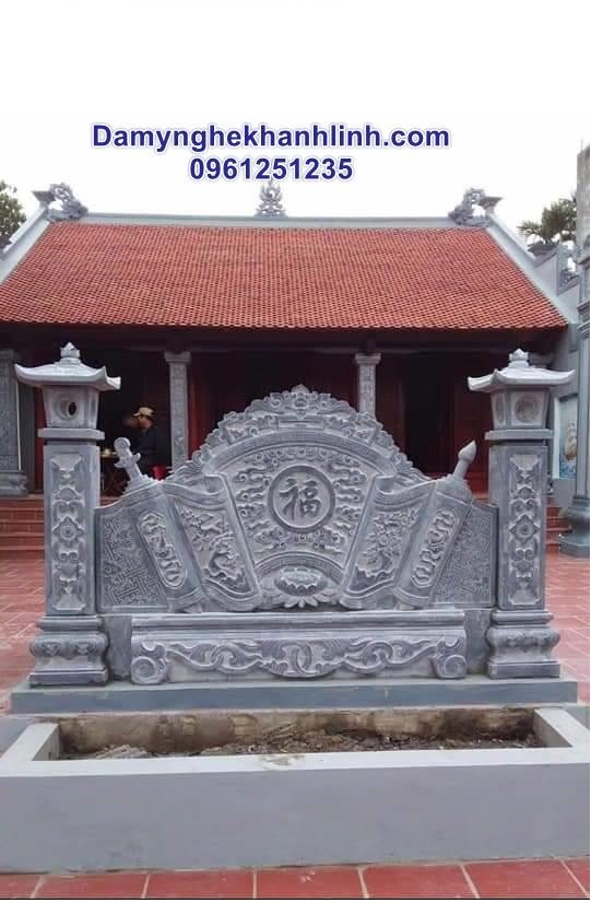 Mẫu cuốn thư đá nhà thờ họ đẹp 