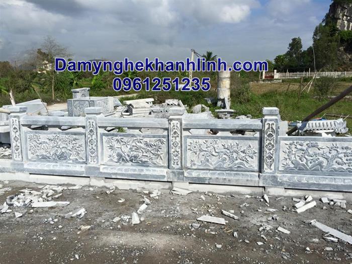 Mẫu hàng rào đá khu lăng mộ đẹp 