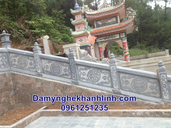 Mẫu hàng rào đá khu lăng mộ 
