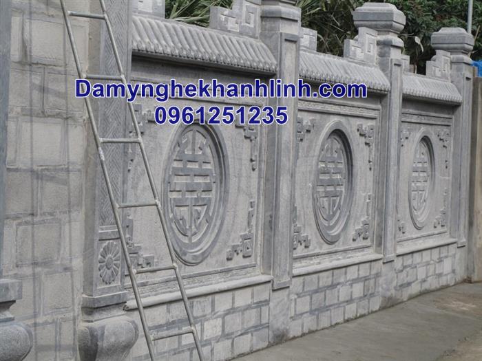 mẫu hàng rào đá nhà thờ gia tộc đẹp