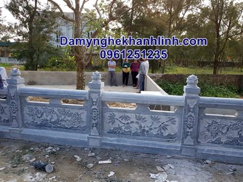 Mẫu hàng rào đá xanh 