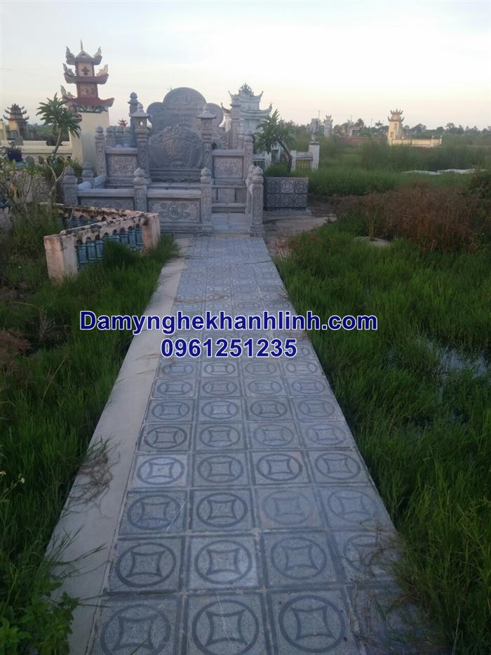 mẫu khu lăng mộ đá gia tộc đẹp thiết kế cao cấp