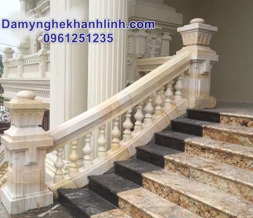 Mẫu lan can đá đẹp dành cho các khu biệt thự