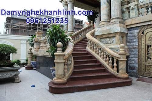 Mẫu lan can đá khu biệt thự đẹp