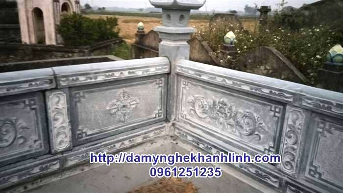 Mẫu lan can đá khu lăng mộ đẹp 