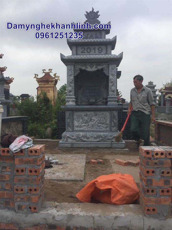 Mẫu lăng thờ đá đơn đẹp 