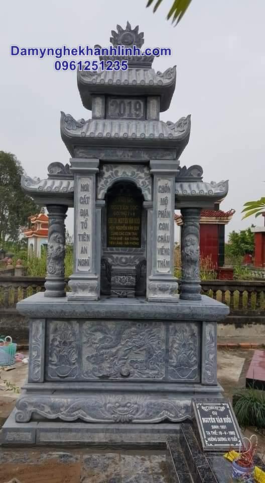 mẫu lăng thờ đá thiết kế đơn giản đep 