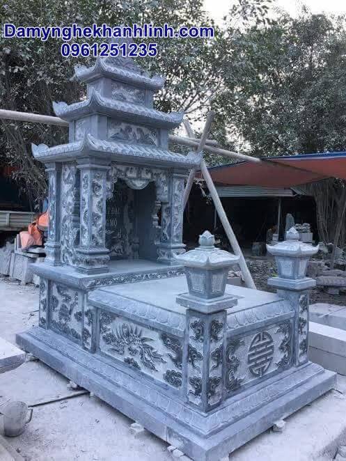 Mẫu mộ ba mái bằng đá đẹp 