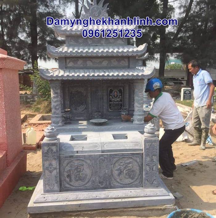 Mẫu mộ đá đôi đẹp 