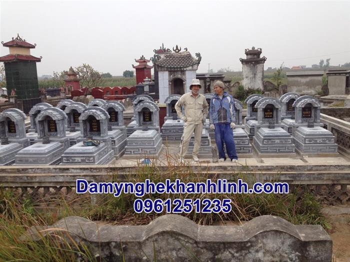 Mẫu mộ đá tam cấp đẹp 