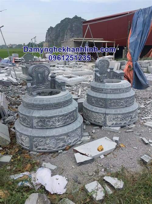 Mẫu mộ đá tròn đẹp 